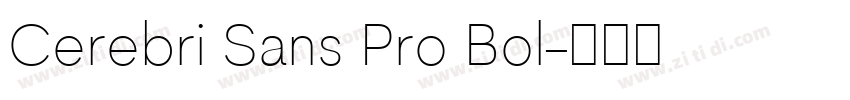 Cerebri Sans Pro Bol字体转换